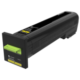 LEXMARK 72K0X40 laser toner galben de capacitate mare,  22 k pagini, compatibilitate CS820de / CS820dte / CS820dtfe