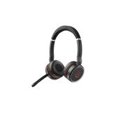 Jabra Evolve 75 UC Stereo Headset Head-band Black,Red, 