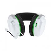 Casti gaming cu fir HyperX CloudX Stinger 2 Xbox/PC, jack 3,5mm pentru conectare direct la controller, drivere 50mm, slidere gradate, microfon cu noise cancelling, spuma cu memorie, alb