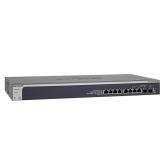 8 x 10-Gigabit Copper Prosafe PLUS Switch with eight 10GE copper ports and one combo 10GE Fiber SFP+ port