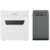 Distrugator manual documente Leitz IQ Protect  6X ,  6 coli, P4, cross-cut (tip confeti), cos  10 litri, alb, Leitz 