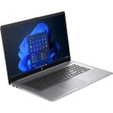 Laptop HP ProBook 470 G10 cu procesor Intel Core i5-1335U 10 Core (1.3GHz, up to 4.6GHz, 12MB), 17.3 inch FHD, DSC MX550-2GB GDDR6, 16GB DDR4, SSD, 512GB Pcle NVMe, Free DOS, Asteroid Silver