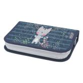 Penar Herlitz, Echipat 34 Piese, 1 fermoar, 2 Clape, Motiv Abstract Flower