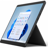 Tableta Microsoft Surface Pro 8 black, 13 inch, resolution: 2880 x 1920, aspect ratio: 3:2, Intel Core i5-1145G7, 2.6 GHz, 16GB RAM, 256GB SSD storage, graphics: Intel Iris Xe Graphics, connerctors: 1 x Surface Connect, 1 x 3.5 mm audio female, 2 x Thunde