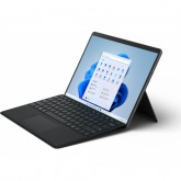 Tableta Microsoft Surface Pro 8 black, 13 inch, resolution: 2880 x 1920, aspect ratio: 3:2, Intel Core i5-1145G7, 2.6 GHz, 16GB RAM, 256GB SSD storage, graphics: Intel Iris Xe Graphics, connerctors: 1 x Surface Connect, 1 x 3.5 mm audio female, 2 x Thunde
