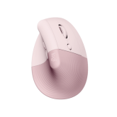LOGITECH Lift Vertical Ergonomic Mouse - ROSE/DARK ROSE - 2.4GHZ/BT - EMEA - ON+OFFLINE,B2C