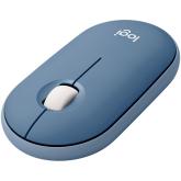 LOGITECH Pebble M350 Wireless Mouse - BLUEBERRY - 2.4GHZ/BT - EMEA - CLOSED BOX