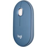 LOGITECH Pebble M350 Wireless Mouse - BLUEBERRY - 2.4GHZ/BT - EMEA - CLOSED BOX