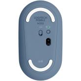 LOGITECH Pebble M350 Wireless Mouse - BLUEBERRY - 2.4GHZ/BT - EMEA - CLOSED BOX