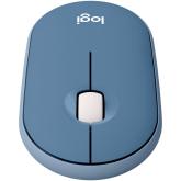 LOGITECH Pebble M350 Wireless Mouse - BLUEBERRY - 2.4GHZ/BT - EMEA - CLOSED BOX