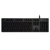 LOGITECH G512 CARBON LIGHTSYNC RGB Mechanical Gaming Keyboard with GX Brown switches-CARBON-US INT'L-USB