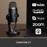LOGITECH Blue Yeti Nano USB Mic - BLACK - EMEA 