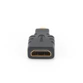 ADAPTOR video GEMBIRD, HDMI (M) la Micro-HDMI (T), conectori auriti, black, 