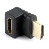 ADAPTOR video GEMBIRD, HDMI (T) la HDMI (M), unghi 270grade sus, conectori auriti, black, 