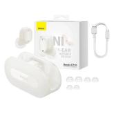 CASTI Baseus Bowie EZ10, pt smartphone, microfon pe casca, conectare prin Bluetooth 5.3, fast charge, alb 