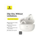 CASTI Baseus AirGo AS01 Open-Ear TWS, pt smartphone, wireless, bluetooth 5.3, microfon pe casca, 25 ore durata baterie, alb 