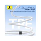 CASTI Baseus Encok CZ19, in ear, pt smartphone, microfon pe casca, conectare prin cablu USB Type-C, alb 