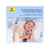 CASTI Baseus Encok CZ19, in ear, pt smartphone, microfon pe casca, conectare prin cablu USB Type-C, alb 