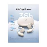 CASTI Baseus Bowie Eli 2i Fit Open-Ear True Wireless, on ear, pt smartphone, microfon pe casca, conectare prin Bluetooth 6.0, alb 