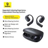 CASTI Baseus Bowie Eli 2i Fit Open-Ear True Wireless, on ear, pt smartphone, microfon pe casca, conectare prin Bluetooth 6.0, negru 