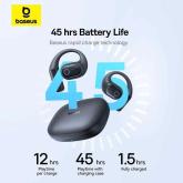 CASTI Baseus Bowie Eli 2i Fit Open-Ear True Wireless, on ear, pt smartphone, microfon pe casca, conectare prin Bluetooth 6.0, negru 