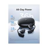 CASTI Baseus Bowie Eli 2i Fit Open-Ear True Wireless, on ear, pt smartphone, microfon pe casca, conectare prin Bluetooth 6.0, negru 