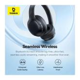 CASTI Baseus Bowie Bass BH1 Lite Wireless Noise Cancelling, over ear, 40mm Dynamic Drivers, autonomie 80 ore, microfon pe casca, conectare prin Bluetooth 6.0, negru 