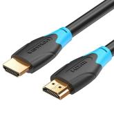 Cablu video Vention, HDMI(T) la HDMI(T), 1m, rezolutie maxima 4K la 60Hz, conectori auriti, cupru, invelis PVC, negru, 