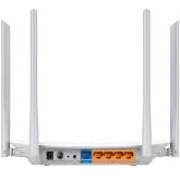 AC1200 Wireless Dual Band Router, Mediatek, 867Mbps at 5GHz + 300Mbps at 2.4GHz, 802.11ac/a/b/g/n, 1 10/100M WAN + 4 10/100M LAN, Wireless On/Off, 1 USB 2.0 ports, 2 fixed antennas