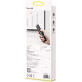 PRESENTER laser Orange Dot Baseus RF2.4GHz, laser rosu, distanta maxima 100m, transmitator USB/USB Type-C, gri 