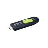 MEMORIE USB Type-C 3.2 ADATA 256 GB, retractabila, carcasa plastic, negru / verde 