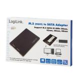 ADAPTOR LOGILINK M.2 (M) la S-ATA 3 (T), adaptor pt. SSD M.2 la S-ATA, 