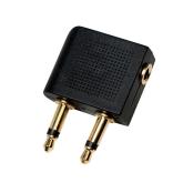 ADAPTOR audio LOGILINK convertor stereo (2 x 3.5 mm jack T la 1 x 3.5 mm jack M), negru, 