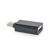 ADAPTOR GEMBIRD, pt. smartphone, USB 2.0 Type-C (T) la USB 2.0 (M), negru, 