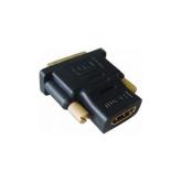 ADAPTOR video GEMBIRD, DVI-D SL (T) la HDMI (M), conectori auriti, black, 