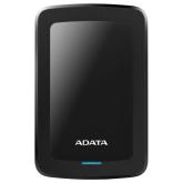 HDD extern ADATA, 2TB, HV300, 2.5, USB 3.1, Senzor protectie socuri, Criptare Date, Ultraslim, Negru