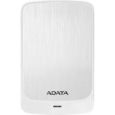 HDD extern ADATA, 2TB, HV320, 2.5, USB 3.1, Senzor protectie socuri, Criptare Date, Ultraslim, Alb