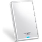HDD extern ADATA 2 TB, HV620, 2.5 inch, USB 3.0, alb, 
