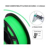 ANYCUBIC PLA 3D Printer Filament, Green, diametru: 1.75mm, lungime 340m, greutate: 1 KG.