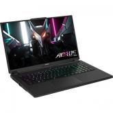 Notebook Gigabyte Aorus 17 9MF-E2EE513SD, Procesor: Intel core i5-12500H, Placa video dedicata NVIDIA GeForce RTX 4050, Memorie 16gb DDR5, SSD 512 GB, WI-FI 6, Display 17.3
