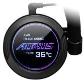 AORUS WATERFORCE X 240, All-in-one Liquid Cooler with Circular LCD Display, RGB Fusion 2.0, 120mm ARGB Fans