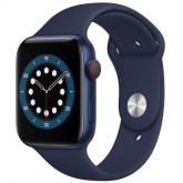 Ceas Smartwatch Apple Watch S7 Cellular, 45mm Graphite Stainless Steel Case with Abyss Blue Sport Band - Regular