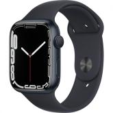 Ceas Smartwatch Apple Watch S7 GPS, 45mm Midnight Aluminium Case with Midnight Sport Band - Regular