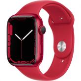 Ceas Smartwatch Apple Watch S7 GPS, 45mm RED Aluminium Case with  RED Sport Band - Regular