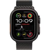 Apple Watch Ultra2 v2 Cellular 49mm Black Titanium Case with Black Titanium Milanese Loop - S