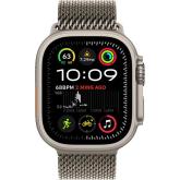 Apple Watch Ultra2 v2 Cellular 49mm Natural Titanium Case with Natural Titanium Milanese Loop - S