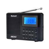 Radio cu ceas Akai APR-400 cu baterii 3x AAA, Bluetooth 5.0, Power max 0.8W, accesorii: curea de mana