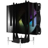 Cooler Procesor AQYRIS URANUS LS 2.0 ARGB NEGRU, dimensiune heatsink 152x120x49mm (cu ventilator), un ventilator ARGB, viteza ventilator 900-1800 RPM +/- 10%, Airflow: 65 CFM,  Suport AMD: AM4, AM5 suport INTEL: LGA 1200/1700/1156/1155/1151/1150, nivel de
