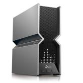 TP-LINK Router wireless TRi-Band Archer BE800, Otel inoxidabil, BE19000, Viteze wireless: • 6 GHz: 11520 Mbps (802.11be), 5 GHz: 5760 Mbps (802.11be), 2.4 GHz: 1376 Mbps (802.11be), 8 x antene interne, 4×4 MU- MIMO, Mod Router, Mod Access Point, Interfata