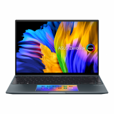 Laptop ASUS ZenBook, UX5400EA-KN122X, 14.0-inch, Touch screen, WQXGA+ (2880 x 1800) 16:10, OLED, i7-1165G7,16GB LPDDR4X on board, 1TB, Intel Iris X Graphics Pine Grey, Windows 11 Pro  2 years